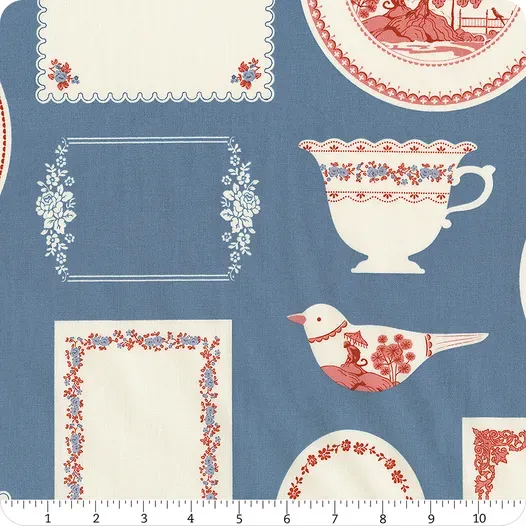 Tilda Something Blue Labels &amp; Ornaments Blue 110173