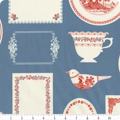 Tilda Something Blue Labels & Ornaments Blue 110173
