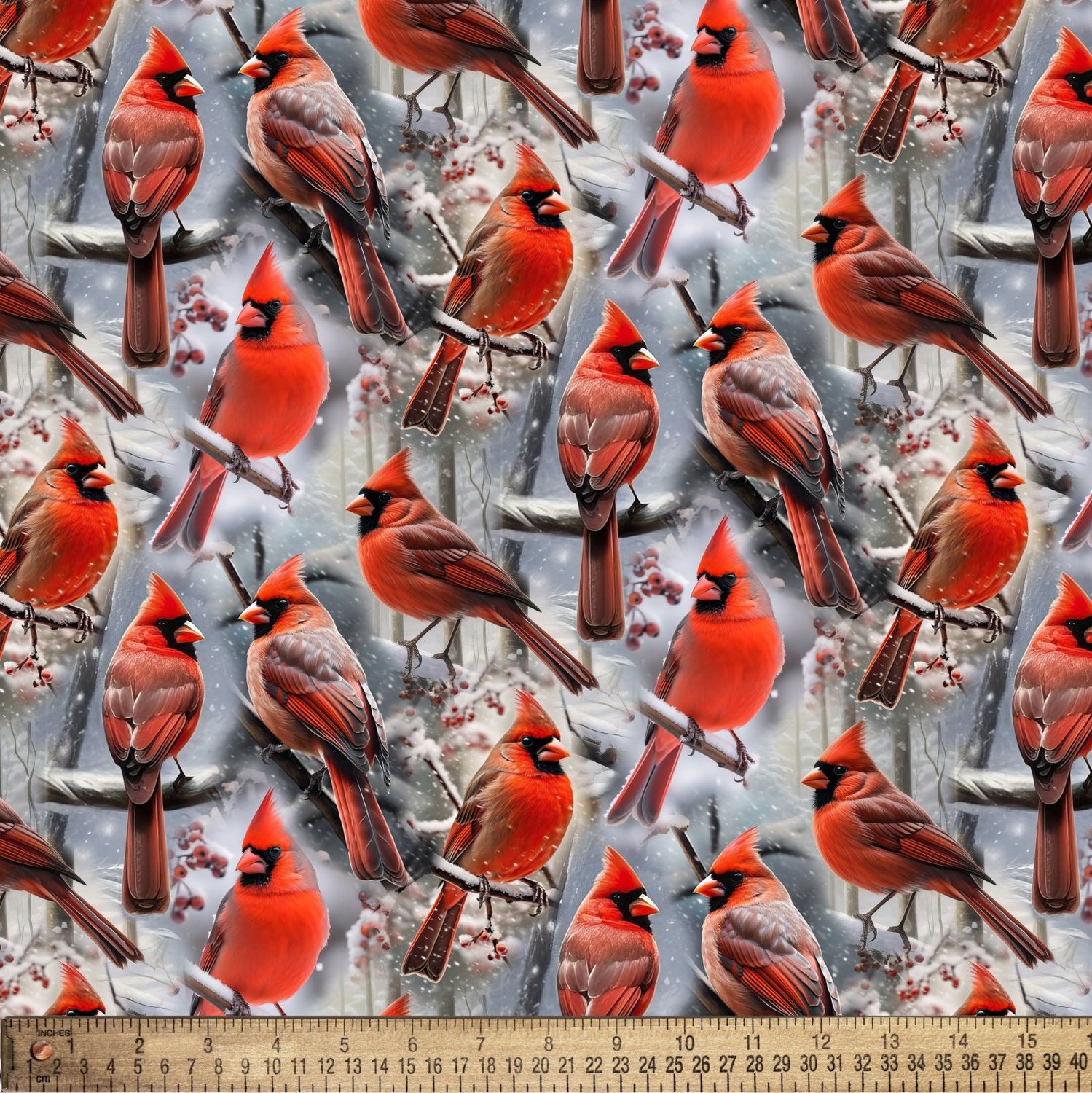Foust Perched Cardinals 2  GL-0281-5C