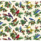 Wild Wings Birds &amp; Holly Cream