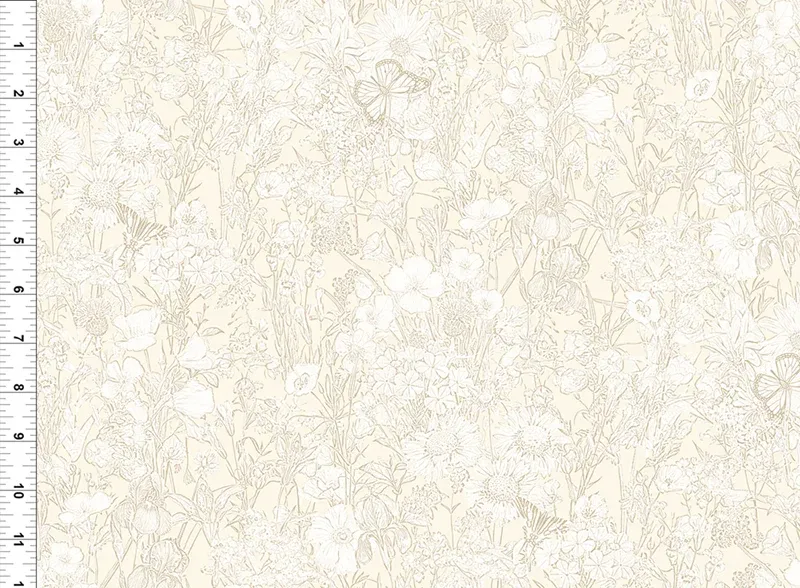 In The Beginning Shop Hop Floral Tonal Cream