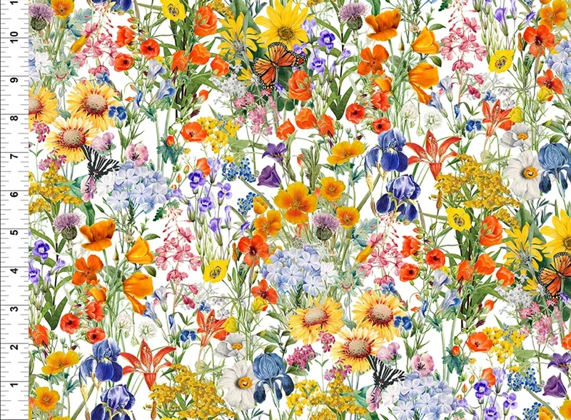 In The Beginning  Shop Hop White Floral