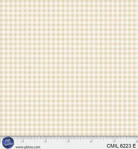 P&amp;B Textiles Cider Mill Gingham CMIL E
