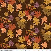 Riley Blake 108" WB 16199 Brown Leaves