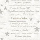 Benartex  Words Of Valor Light Natural  1682W-07
