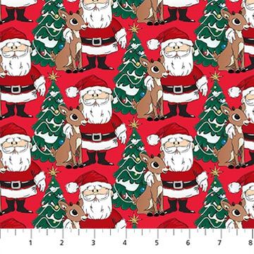 Northcott Rudolph The Red Nose Reindeer Red RD1003-24