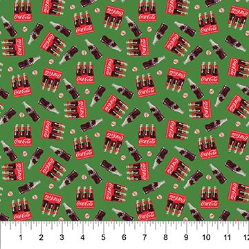 Northcott Coca Cola Christmas Tossed Crate CC1016-75