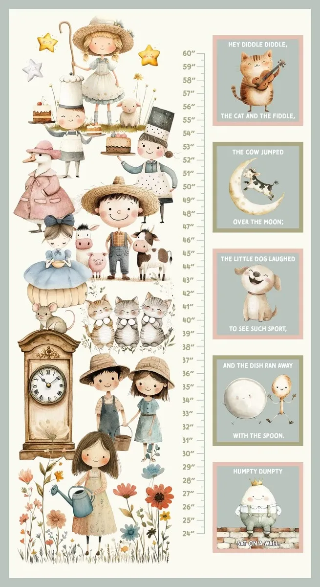 Nursery Rhyme Time Panel #4846 41