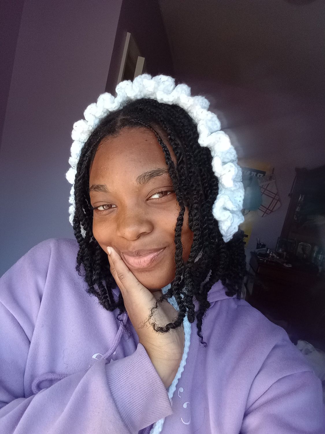 My melody granny square headband/ ear warmer