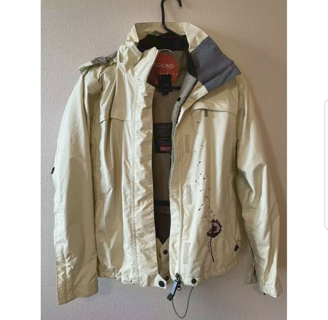 Sessions White Medium Womens Snowboard Jacket
