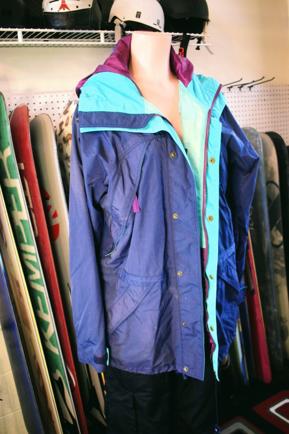 Alpine Lowe Blue Womens Medium Snowboard Jacket