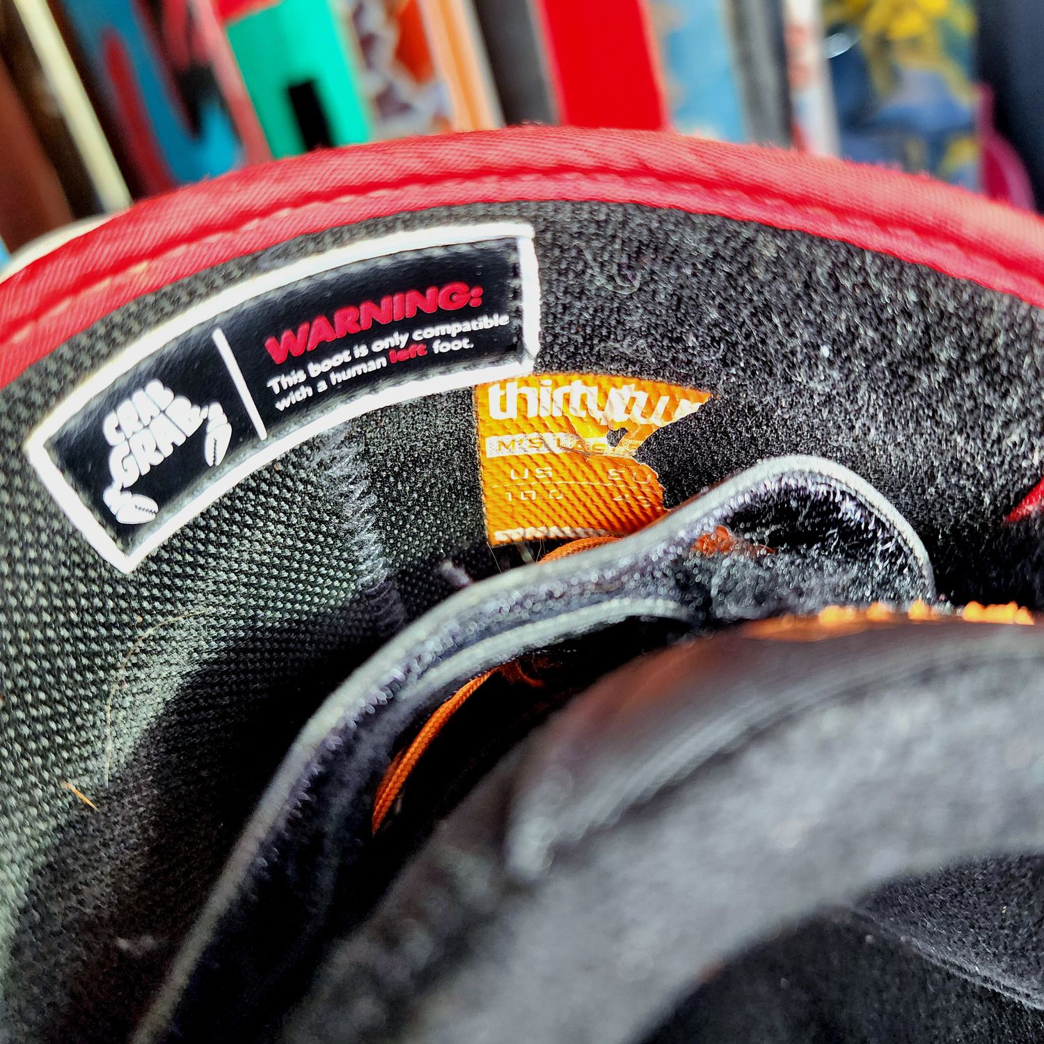 32 Crab Grab Mens 10 Snowboard Boots