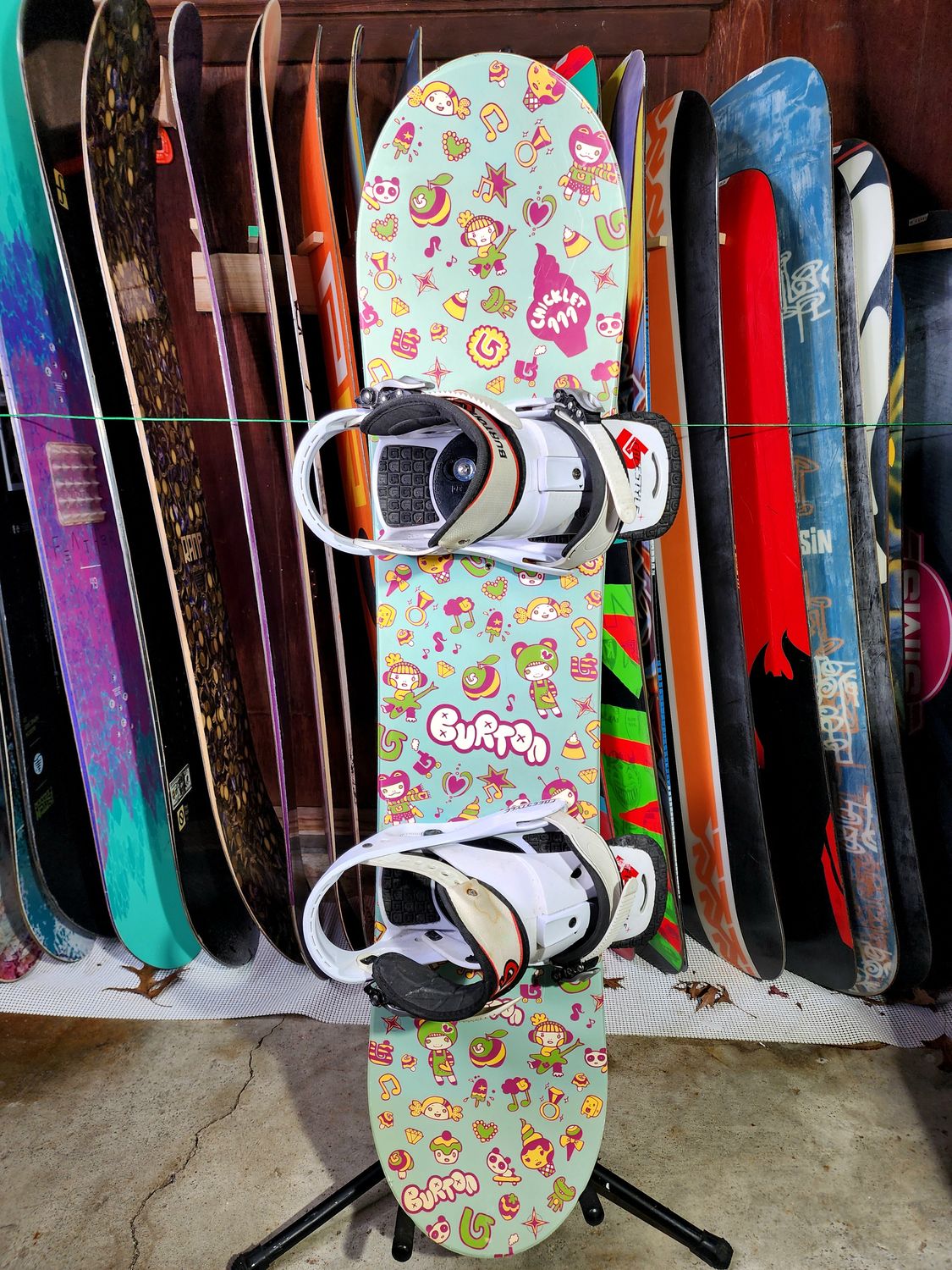 Burton Chicklet 111 CM With Small Burton Chicklet Bindings