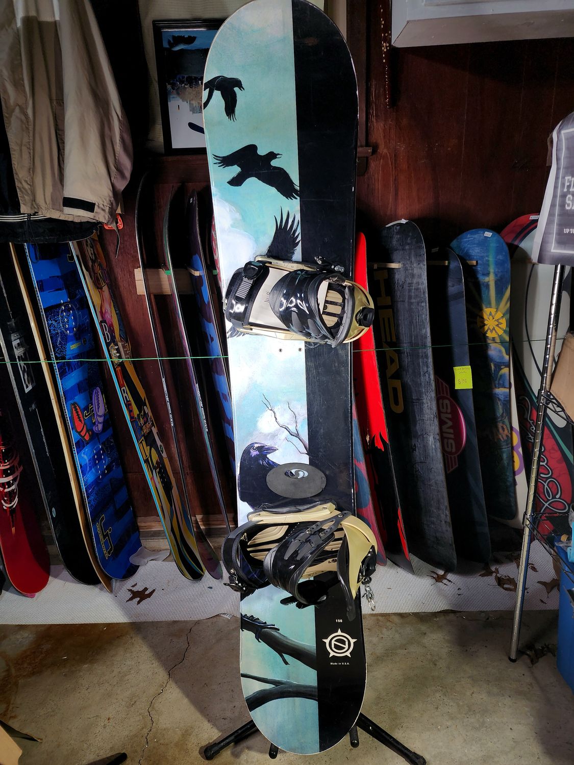 Supernatural 156 CM Snowboard With Womens M/L Drake bindings