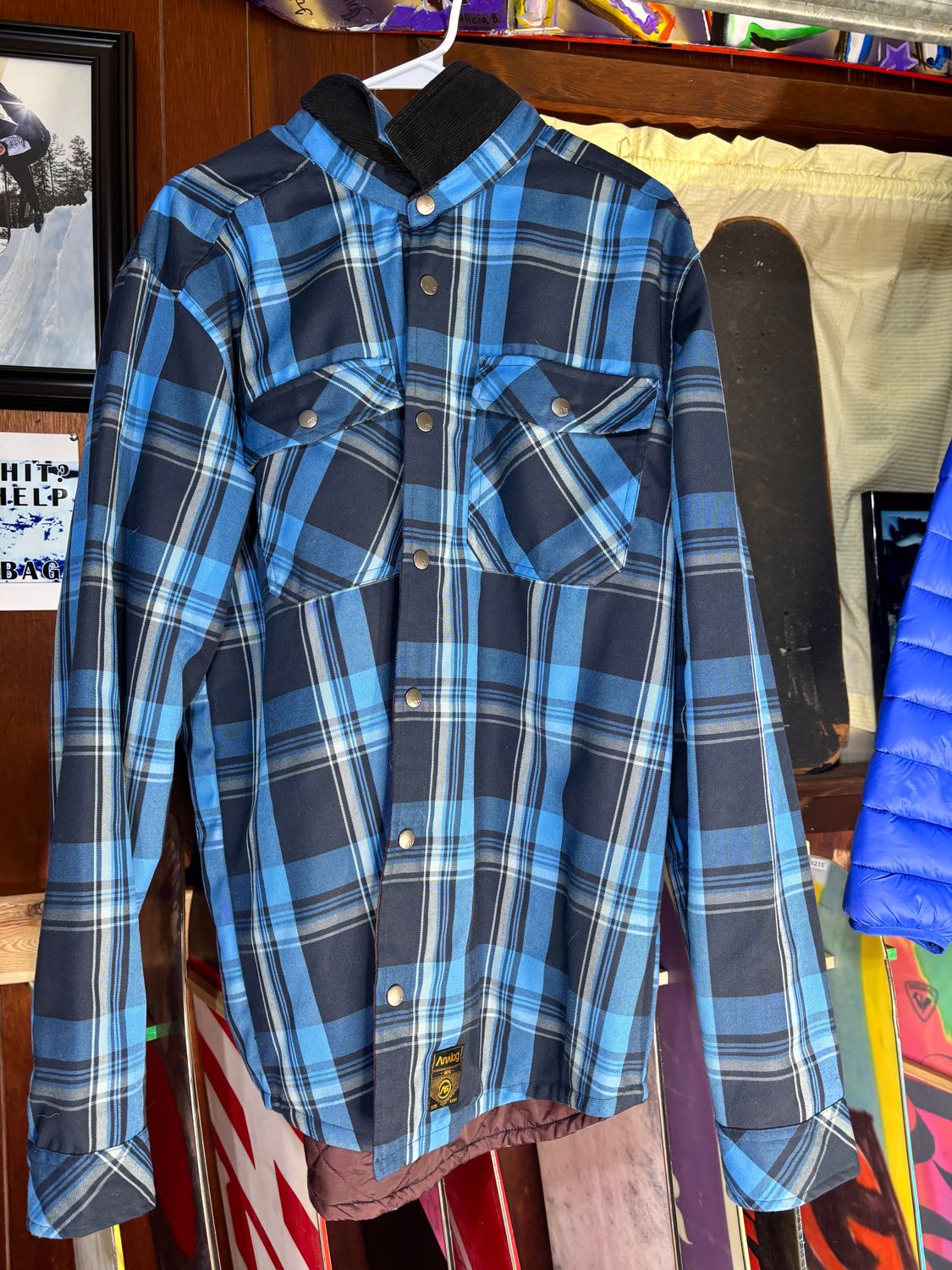 Analog Blue Large Flannel Jacket