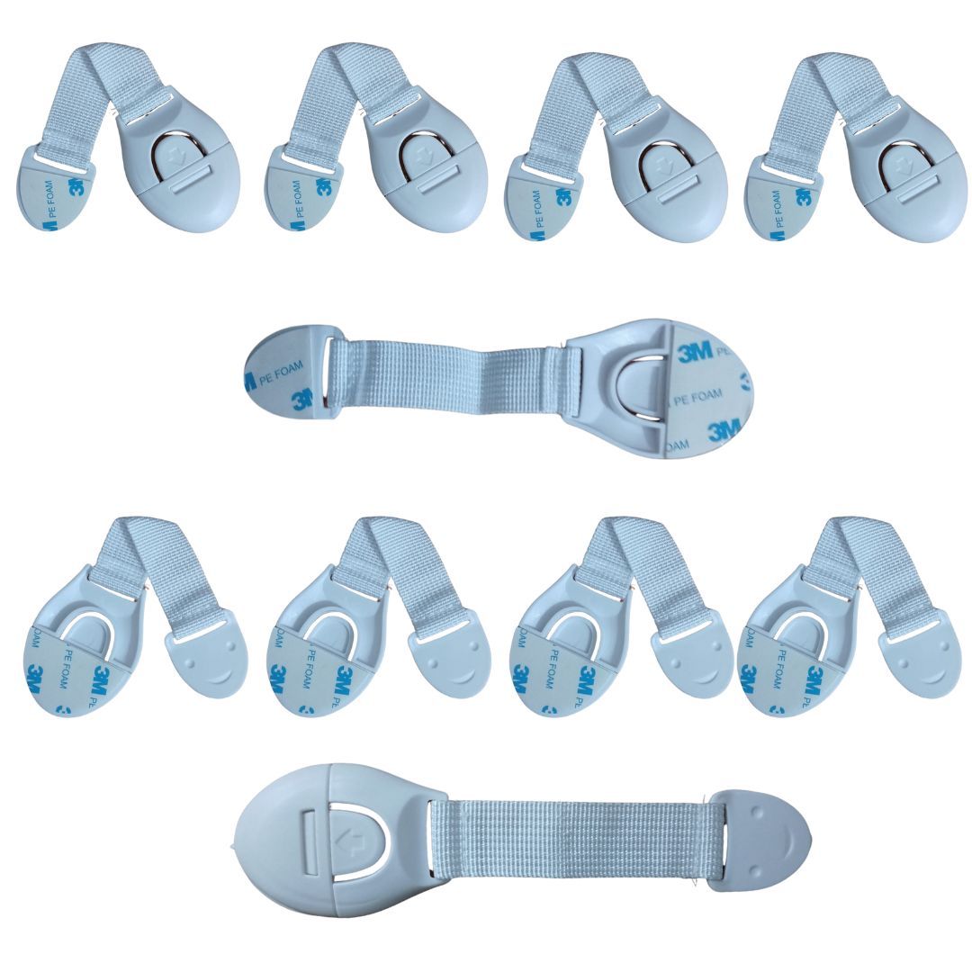 Infant Safety Lock White Pack of 10