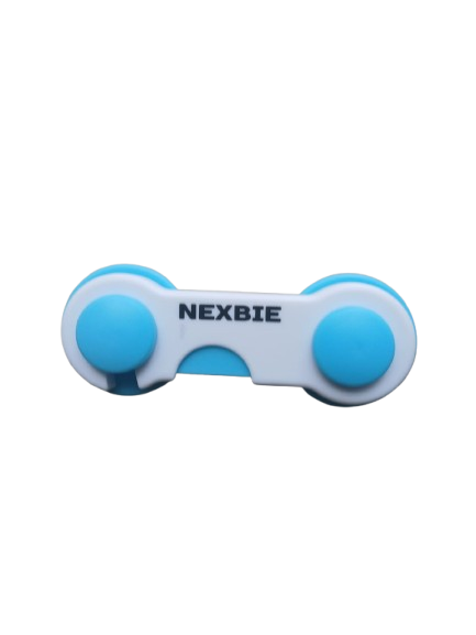 Safety Plastic Cabinet Locks Blue 10 cm x 4 cm x 1.5 cm (Set of 5 in Blue/Pink)