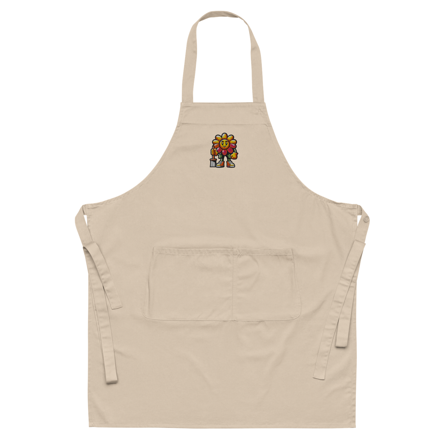 Tablier brodé FLEUR G (petit logo)