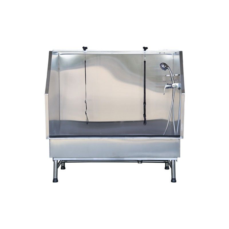 Dog bathtub for large dogs made of stainless steel