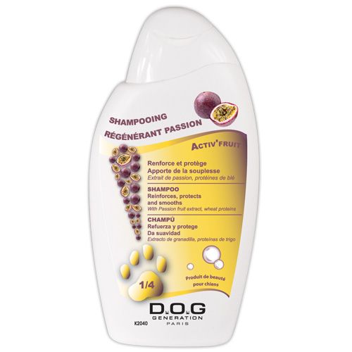 Dog Generation regenererende shampoo Passionsfrugtekstrakt