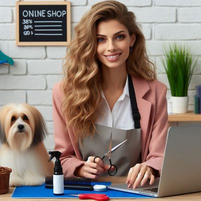 Professional dog scissors