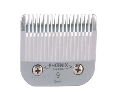 Phoenix Universal Clipper blade No. 9 – 2 mm cutting length Phoenix Universal Clipper blade No. 9 – 2 mm cutting length