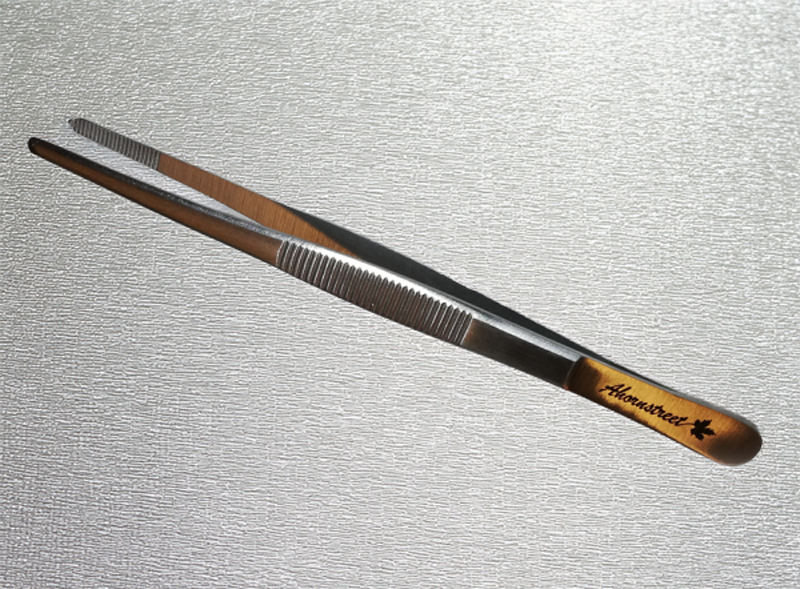 Ahornstreet Plucked Tweezers with Rounded Tip