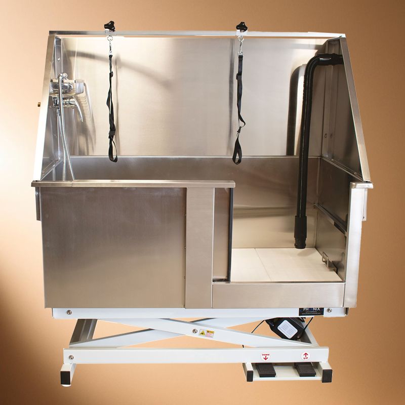 Electric Stainless Steel Dog Bath Tub – Entry Right