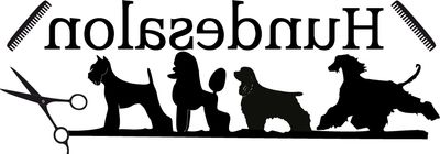 Dog Salon Sticker 82 x 25 cm inside