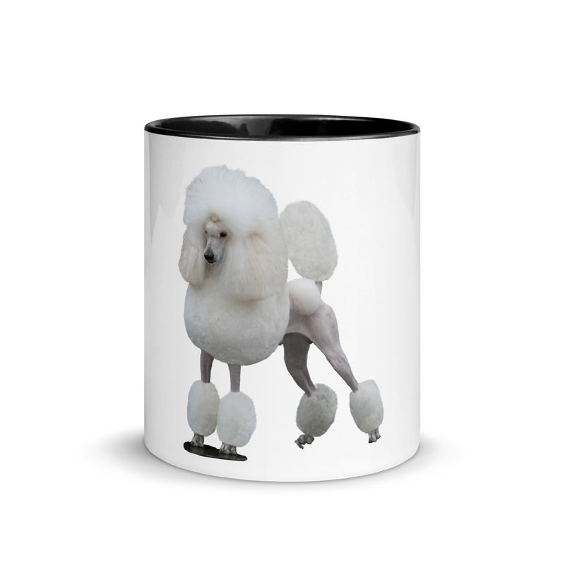 Standard Poodle Mug with colored inside