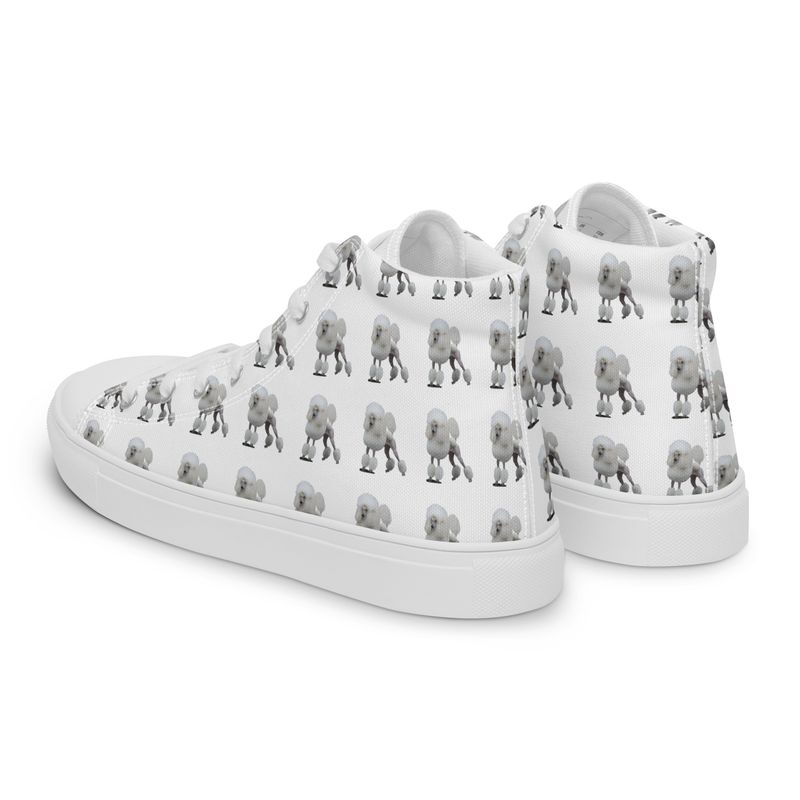 High-Top Leinenschuhe für Damen Standard Poodle