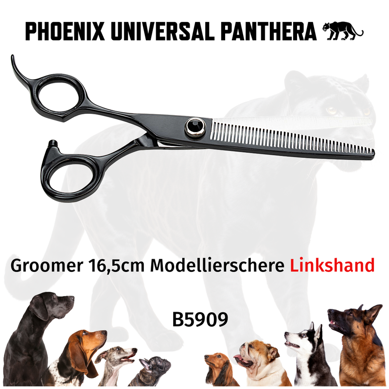 PHOENIX Panthera thinning scissors with ergonomic handles