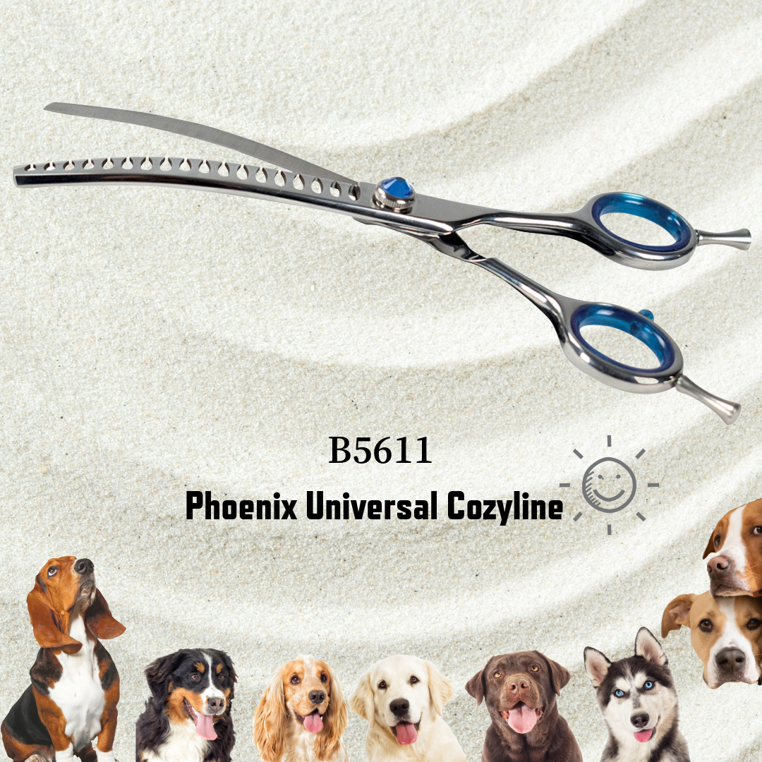 Phoenix Universal Cozyline Chunker 16.5 cm - professional curved thinning scissor