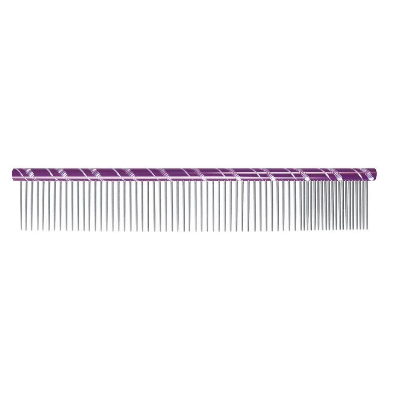 IdealDog steel double comb in blue (25 cm)