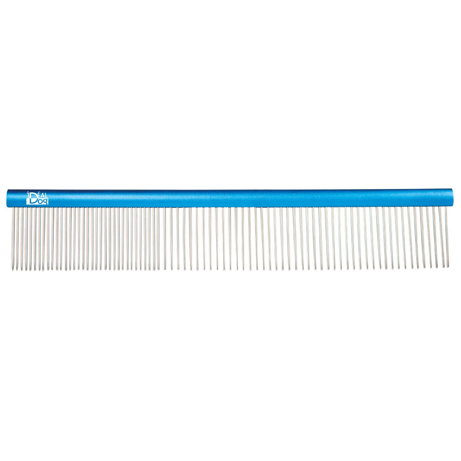 IdealDog Double Blue Comb aluminum handle
