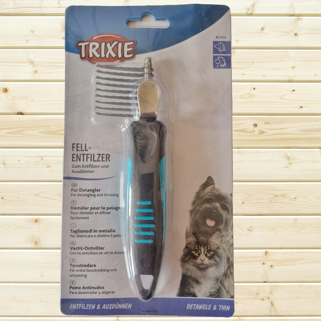 Fur Detangler 2404 with Thumb Guard - Gentle Grooming for Your Pet