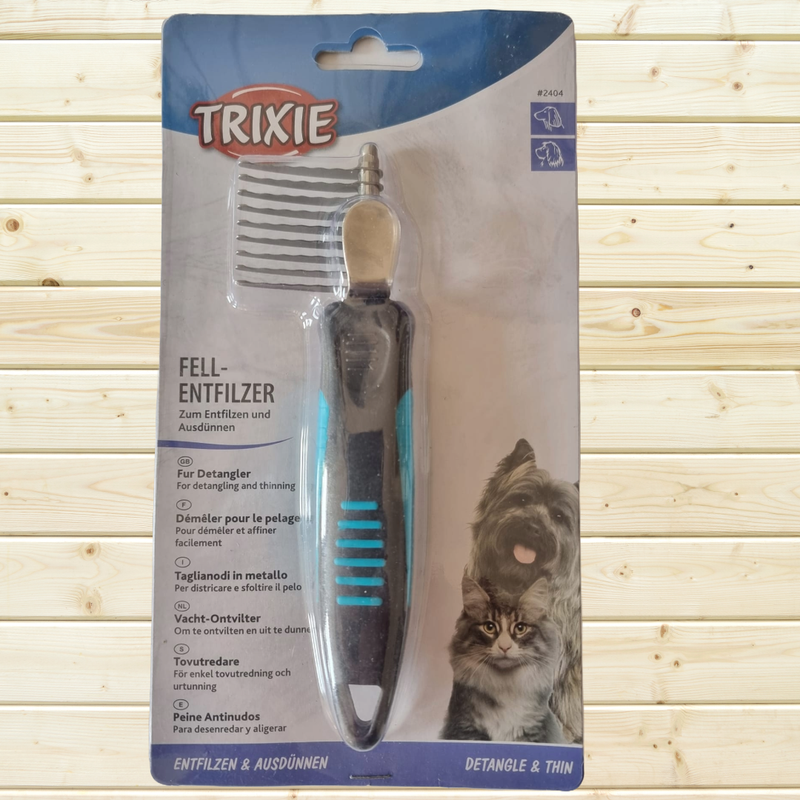 Fur Detangler 2404 with Thumb Guard - Gentle Grooming for Your Pet