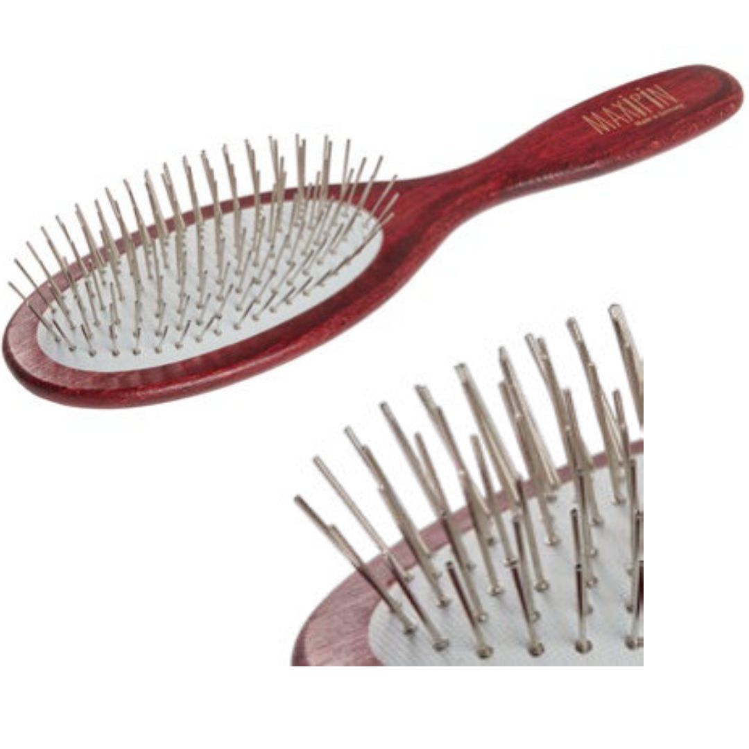 Maxi Pin Brush Large – Gentle Grooming Brush for Dogs with Soft Rubber Cushion