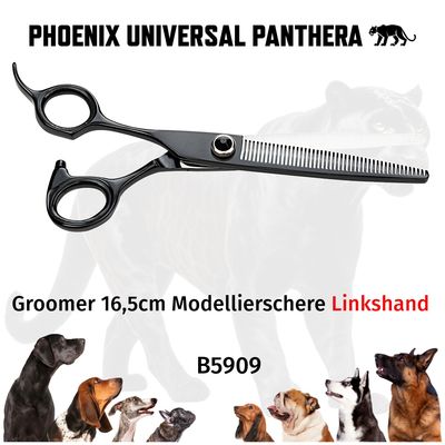 PHOENIX Universal Panthera 16.5 cm thinning scissors for left-handers PHOENIX Panthera thinning scissors with ergonomic handles