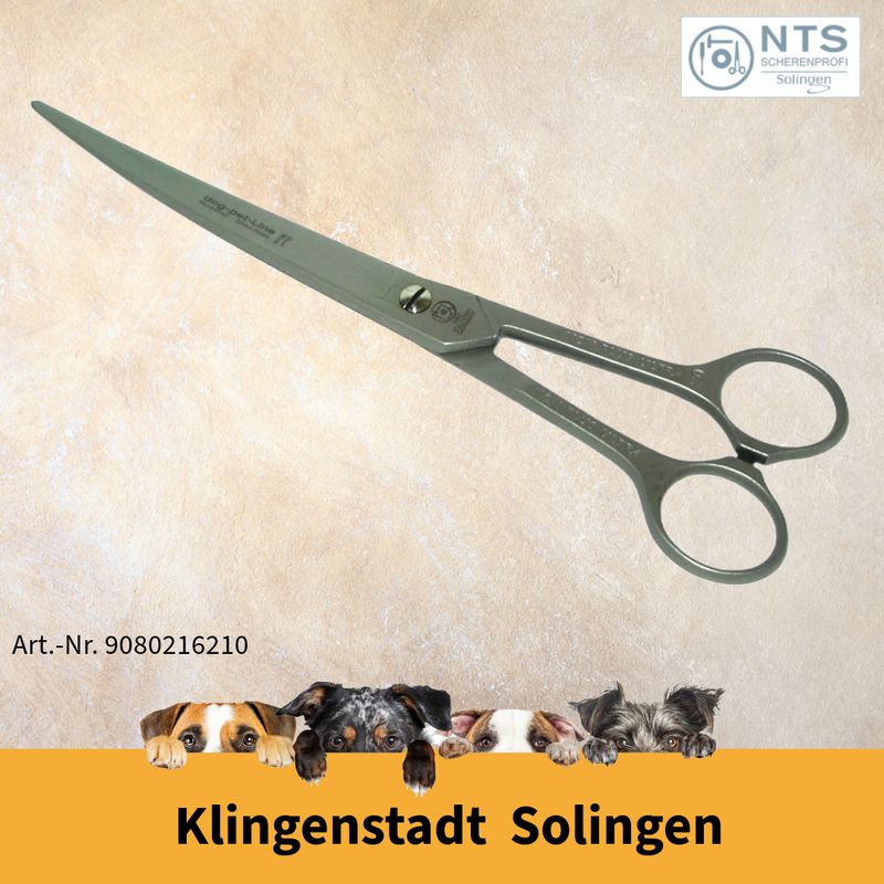 curved NTS grooming shears 8.0 inch (20.5 cm)