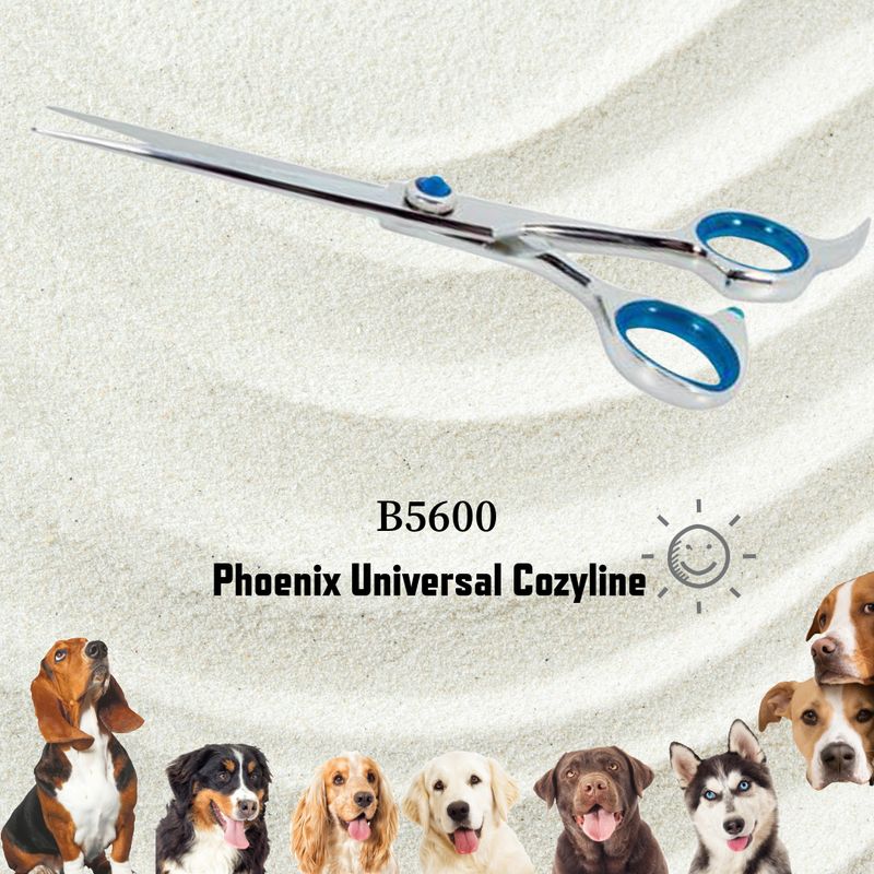 Phoenix Universal Cozyline Grooming Scissors 15 cm - Straight Blade