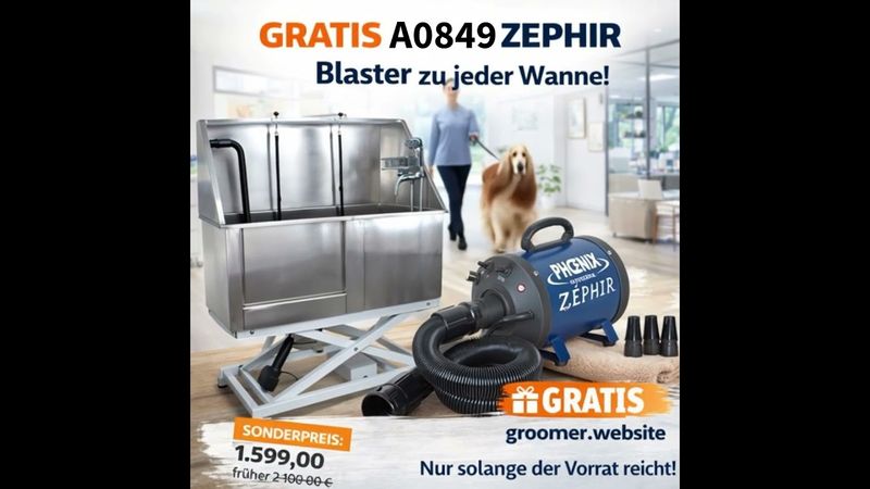 electric dog bath made of stainless steel Plus