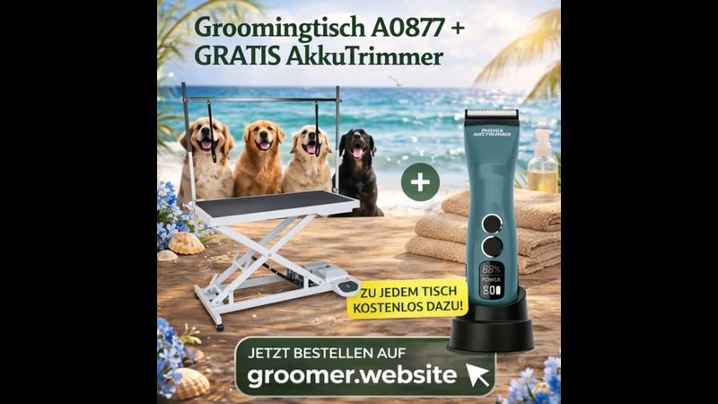 Electric Grooming Table 125 x 65 cm