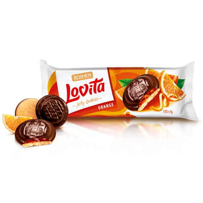 Lovita Jelly Cookie with Orange Flavored Jelly Filling