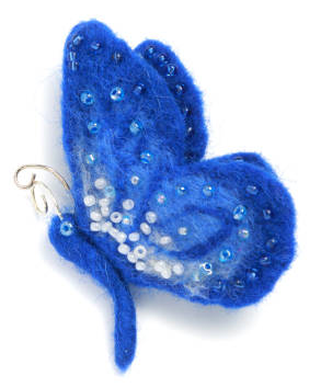 FLEECE SEQUIN BUTTERFLY