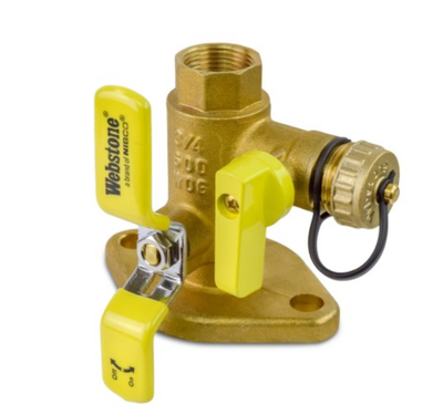 Webstone Isolator Flange Valve w/ Drain