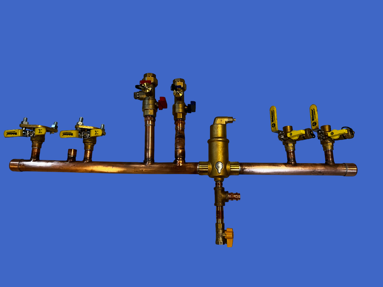 Manifold that fits Navien NCB‑H or NFC-H Combi Boiler 1-5 Zone