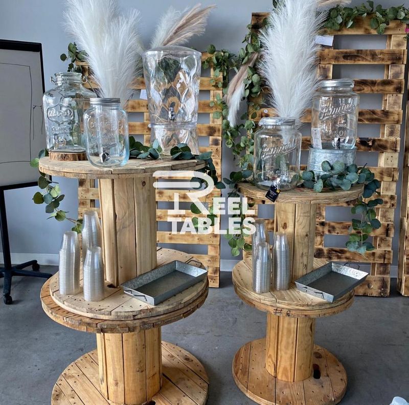 Wood Display Tables