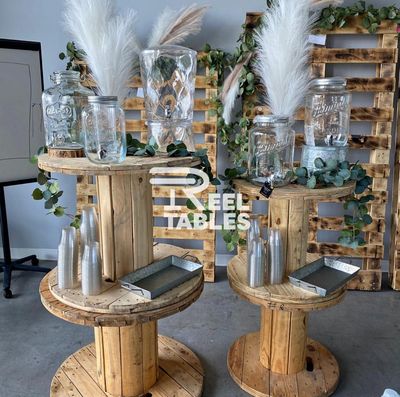 Wood Display Tables