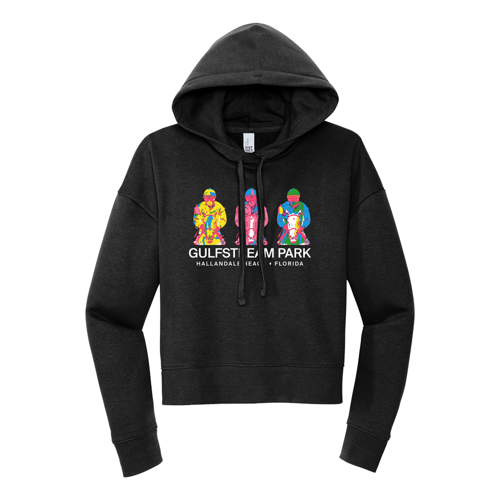 Gulfstream Park Graphic Cropped Hoodie